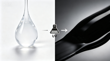 GDSOLID 推出 UV1591LV 光致变色UV胶——固化前透明、固化后变黑